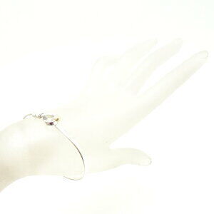 Tiffany Hook Eye Bangle Silver Yellow Gold